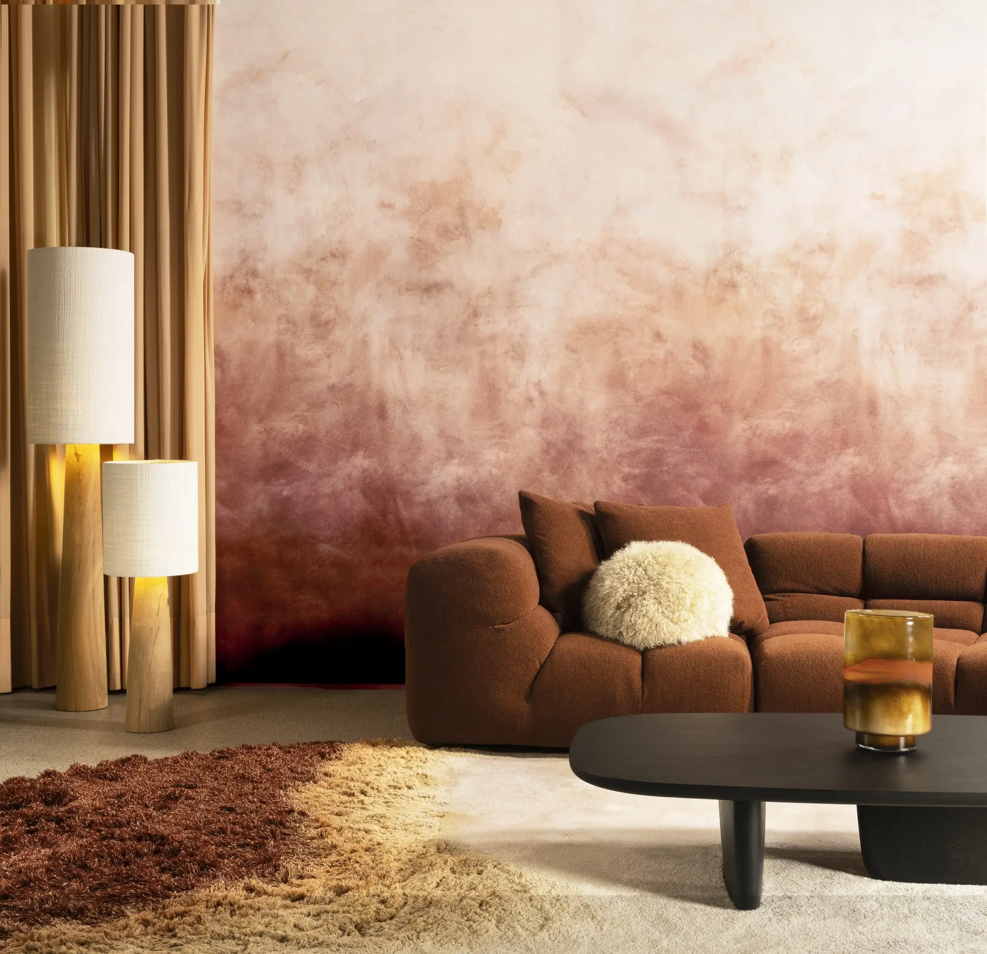 Luxusné tapety Ombré ARTE s jemnými farebnými prechodmi